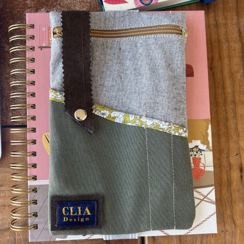 Estuche Nómade  Denim & Lino