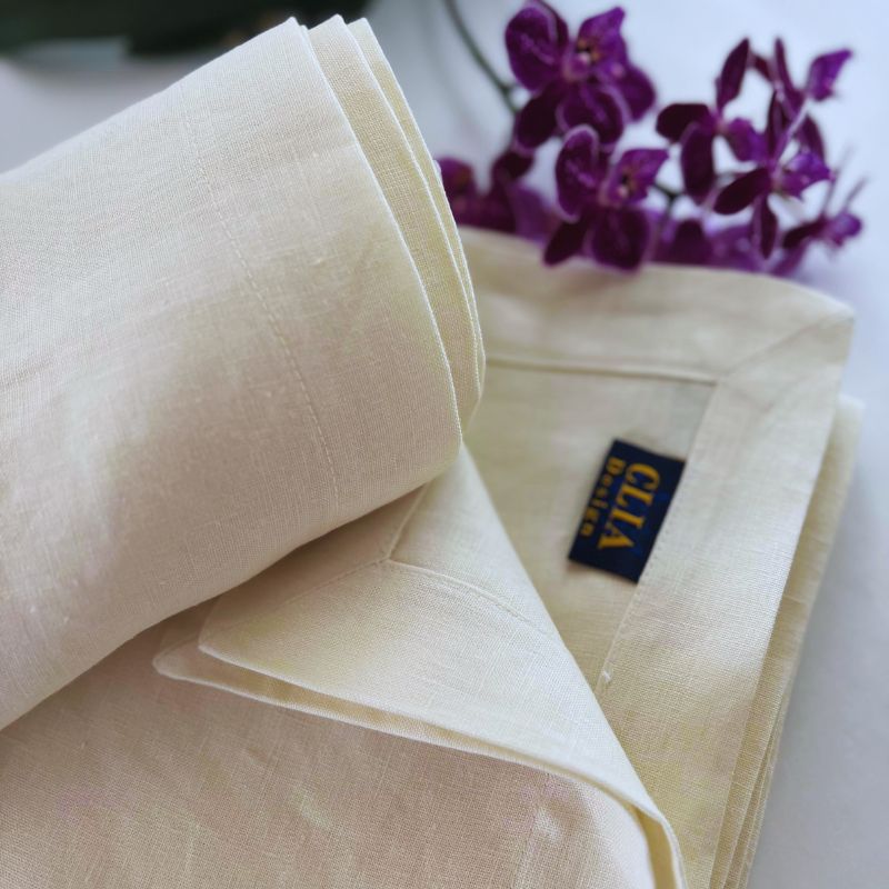 Mantel 100% Lino Heritage – Color Crudo (160x275 cm)