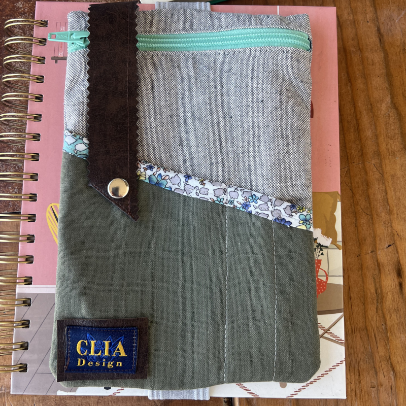 Estuche Nómade  Denim & Lino