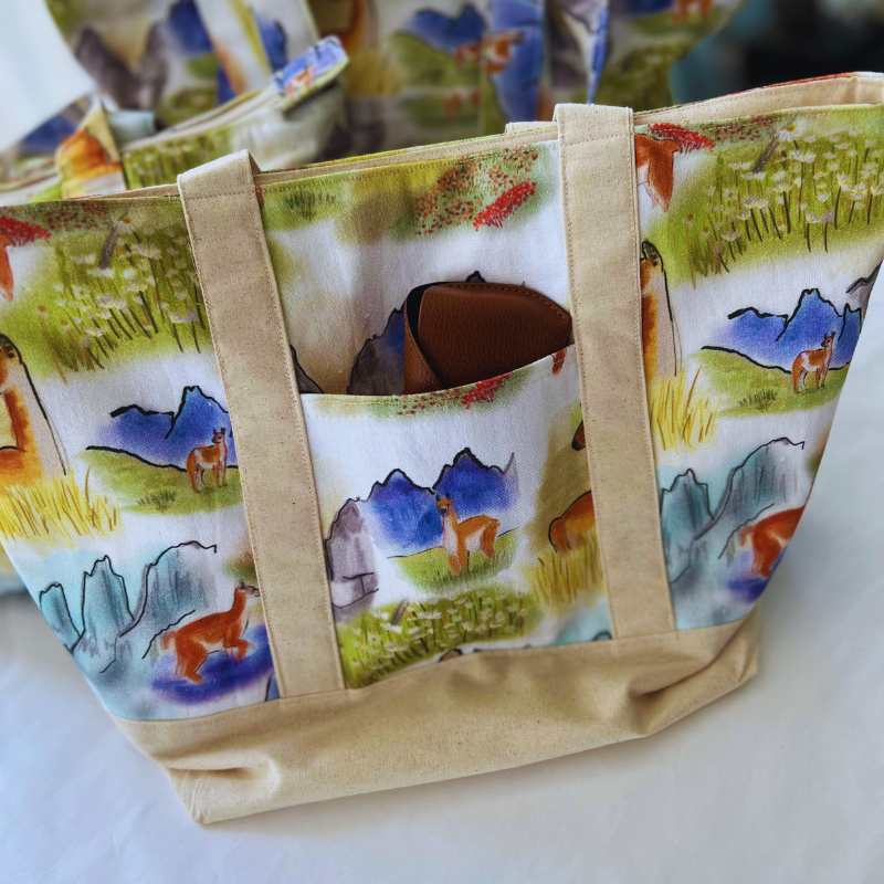 Bolso Tote – Lona Premium Ilustrada (Fauna Nativa)
