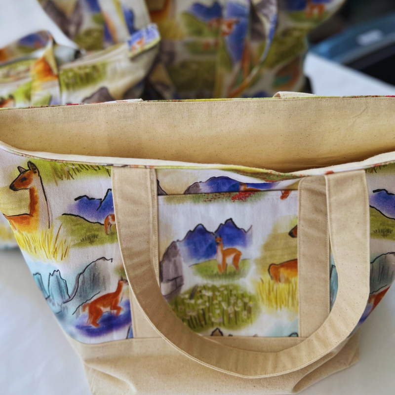 Bolso Tote – Lona Premium Ilustrada (Fauna Nativa)