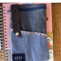 Estuche Nómade  Denim & Lino